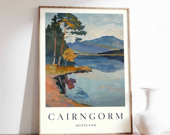 Cairngorm Travel Poster, Scotland Wall Art