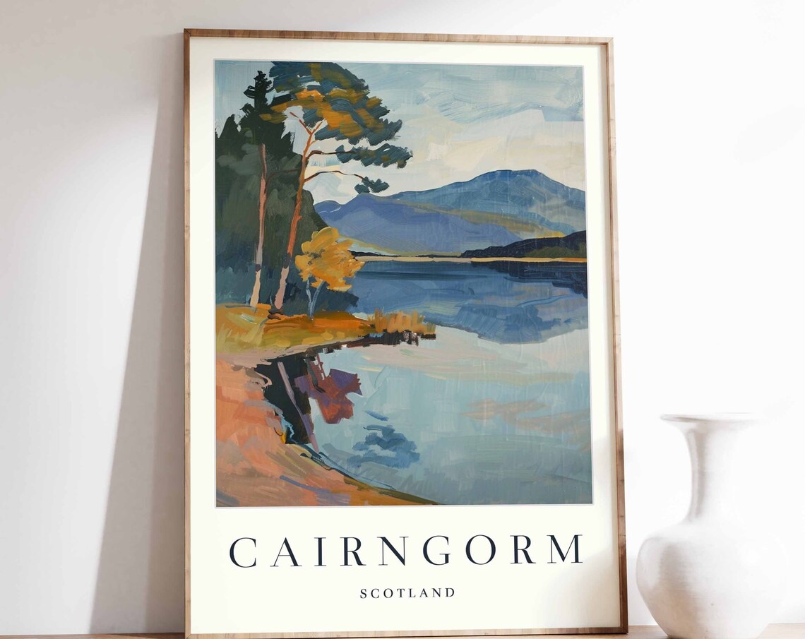 Cairngorm Travel Poster, Scotland Wall Art