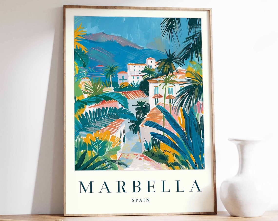 Marbella Spain Travel Poster