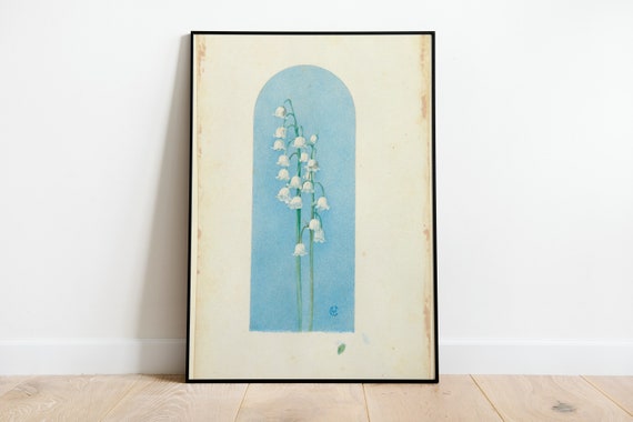 Vintage Lilies Of The Valley Botanical Art Print