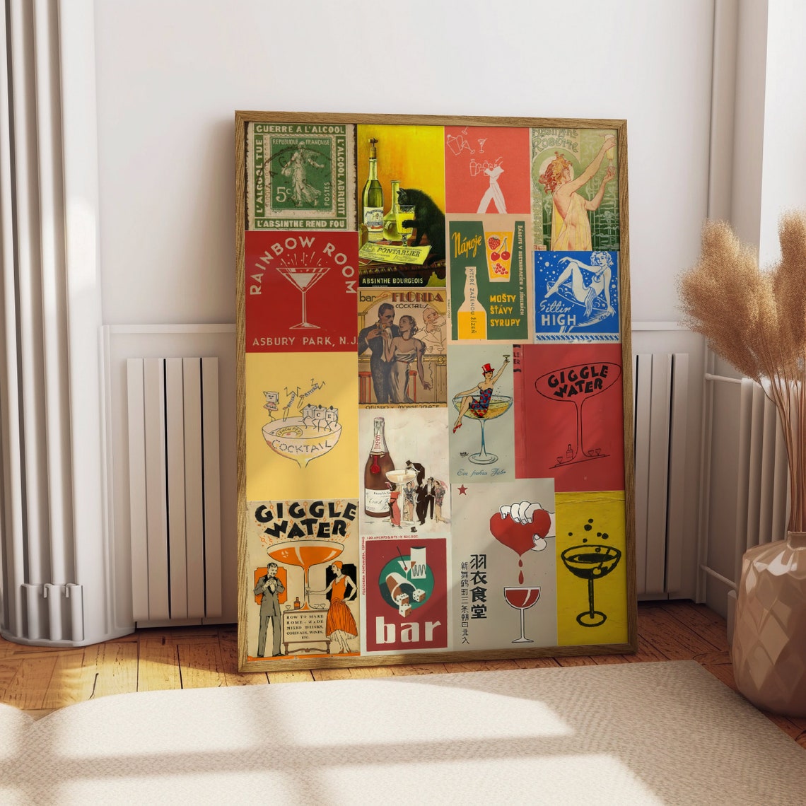 Cocktail Bar Collage, Funny Old Book Cover Art Print - Image 4