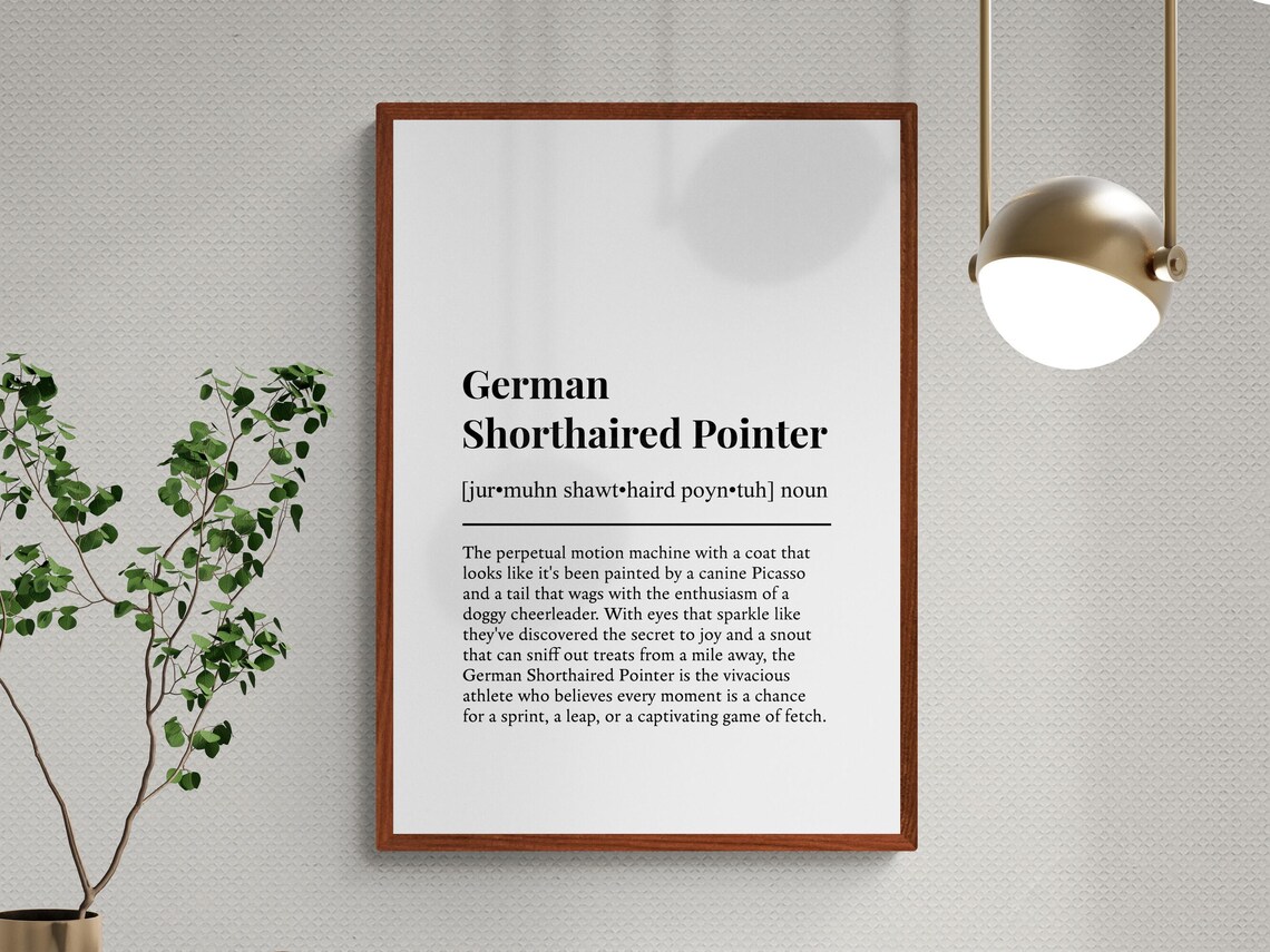 German Shorthaired Pointer Funny Definition Poster Print - Image 3