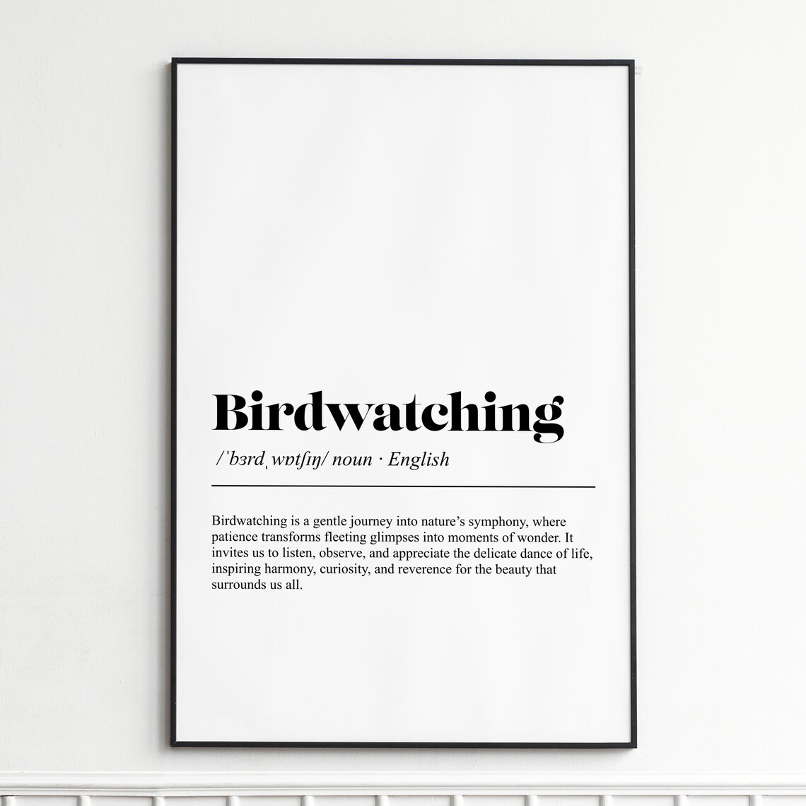 Birdwatching Natures Symphony Patience Gentle Nature Word Poster