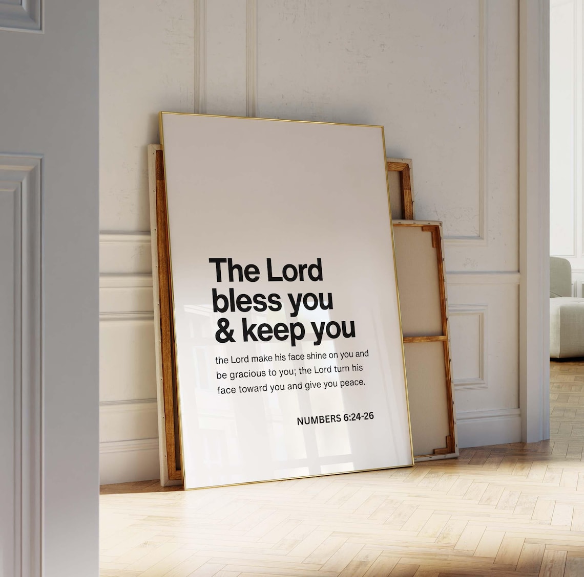 Numbers 62426 Minimalist Bible Verse Art Print