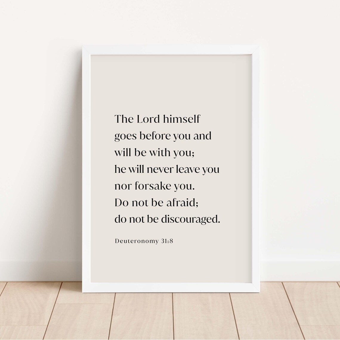 Deuteronomy 3:18 Bible Verse Wall Art Print