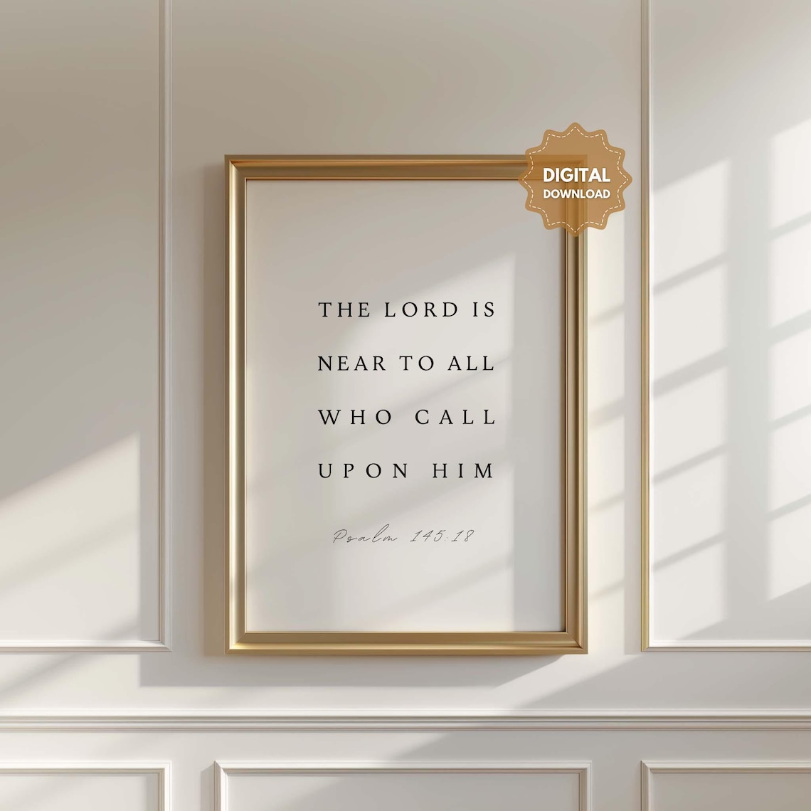 Psalm 145 Scripture Art Print, Bible Verse