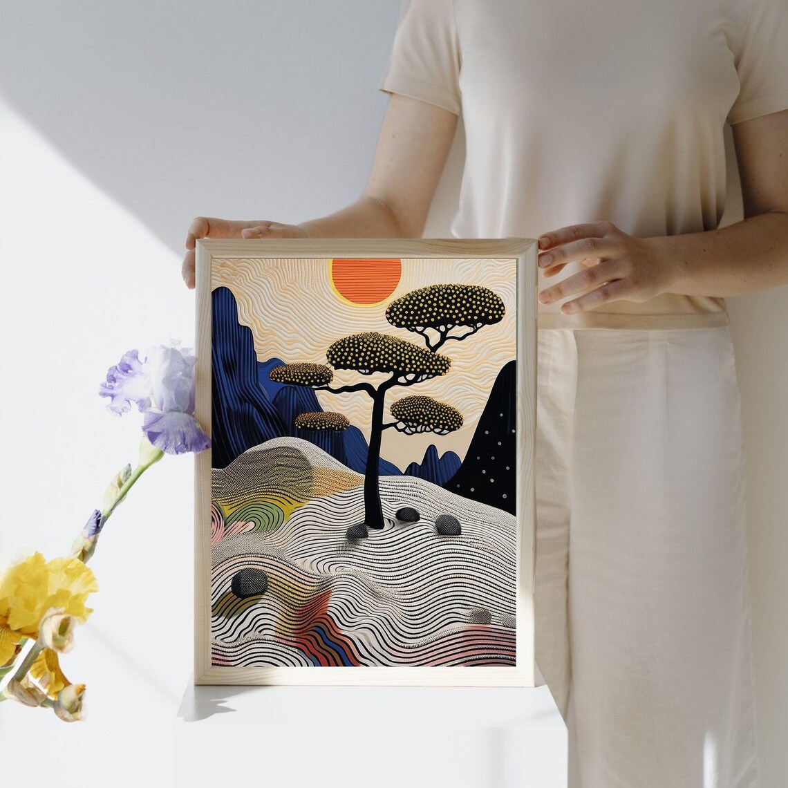 Abstract Landscape, Modern Nature Art Print - Image 5