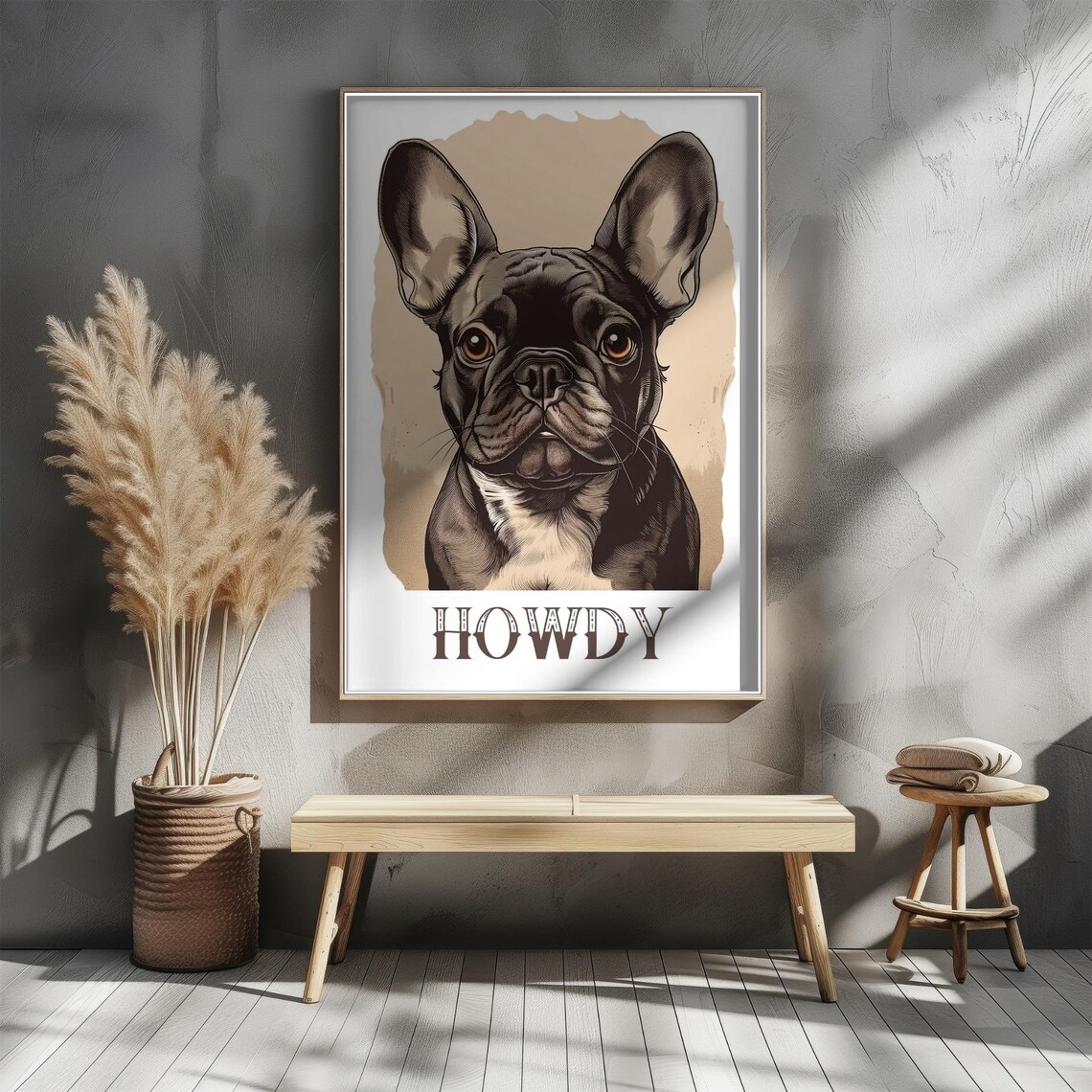 Vintage Portrait Pop Art French Bulldog Poster - Image 4