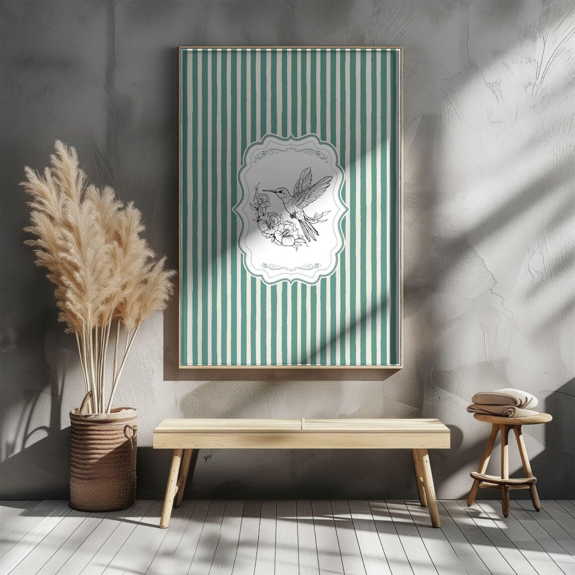 Vintage Bird Print, Rustic Farmhouse Nursery Decor - Image 5