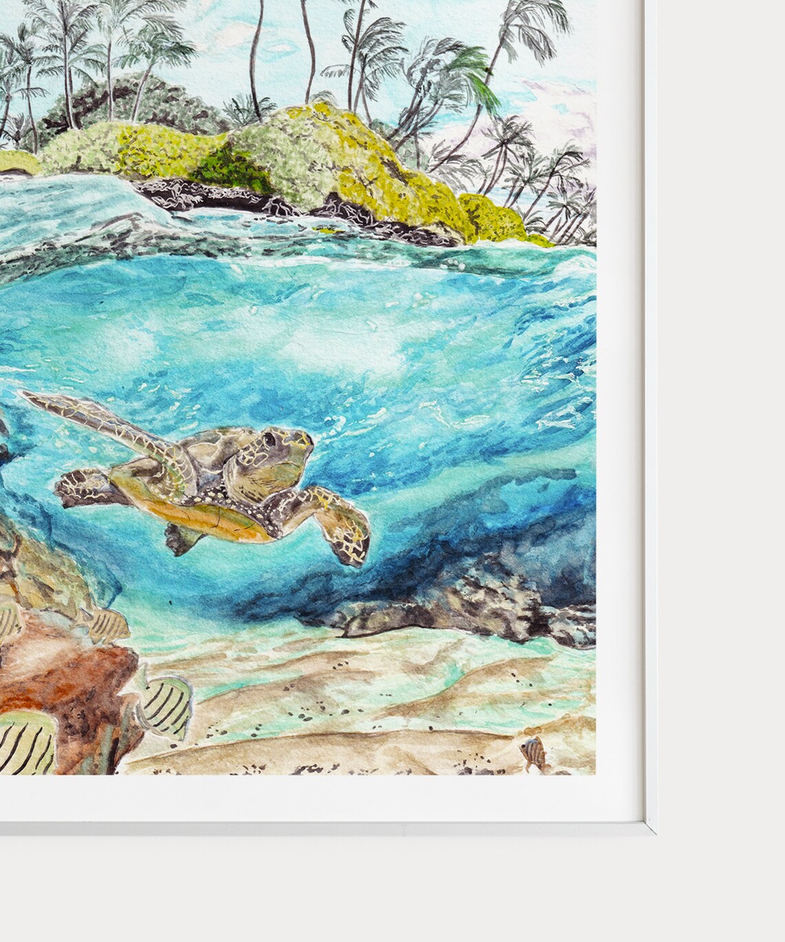 Hawaii Travel Poster, Tropical Beach Wall Art - Image 3