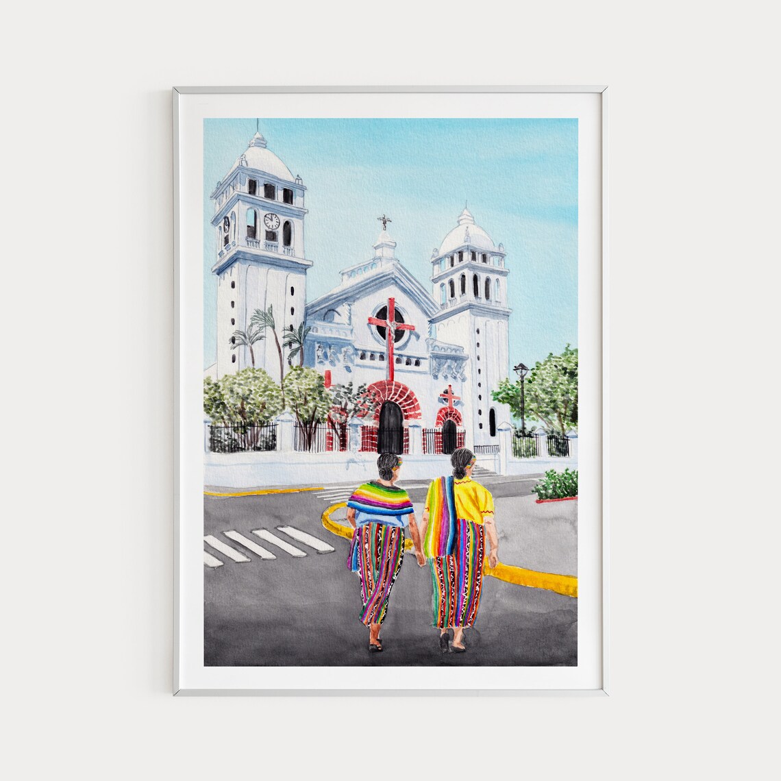 Juayua, El Salvador Travel Poster, Cityscape