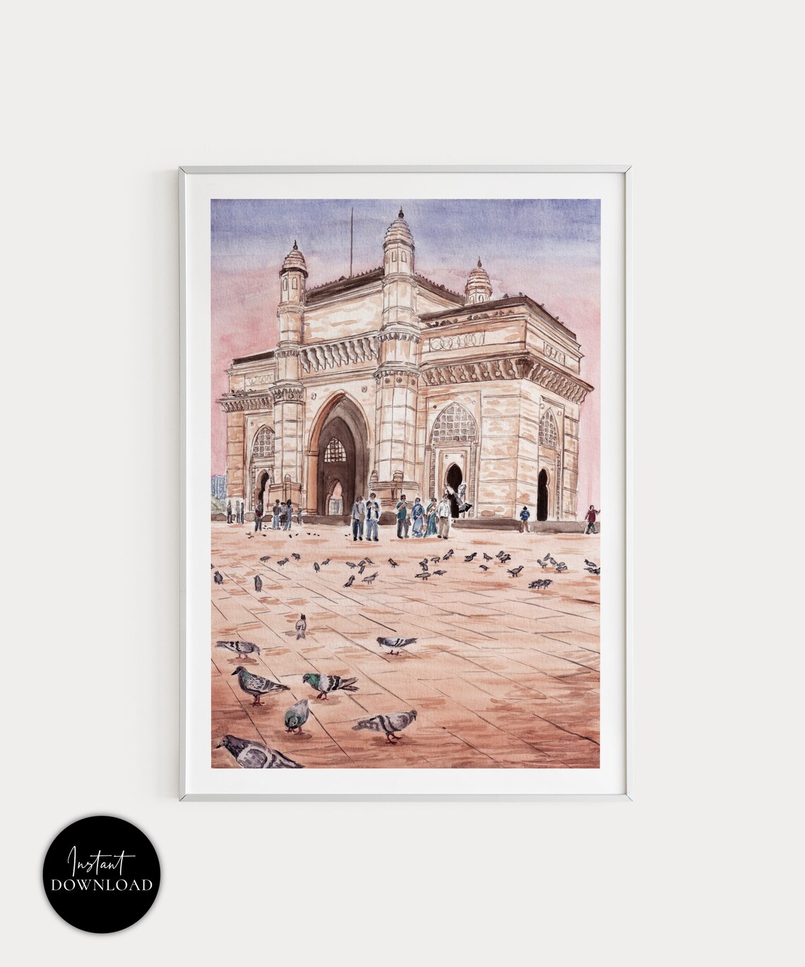 Mumbai Gateway Of India Travel Poster, India Cityscape