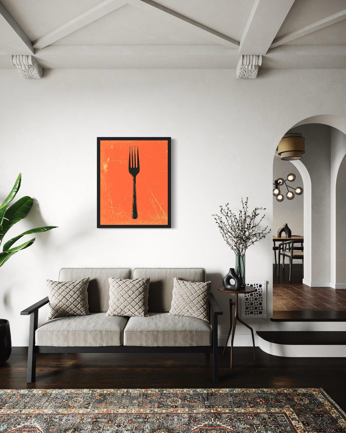 Fork Pop Art, Original Paint Artwork - Image 4