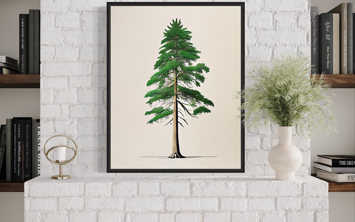 Eastern Hemlock Tree Minimalist Poster - Image 2