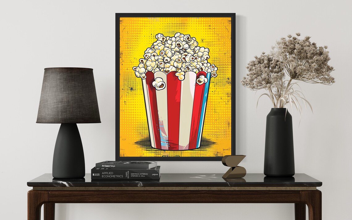 Popcorn Pop Art, Retro Vintage Collection - Image 3