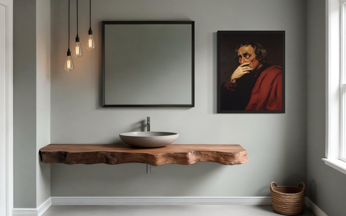 Christopher Columbus Hold Nose Bathroom Wall Art - Image 2