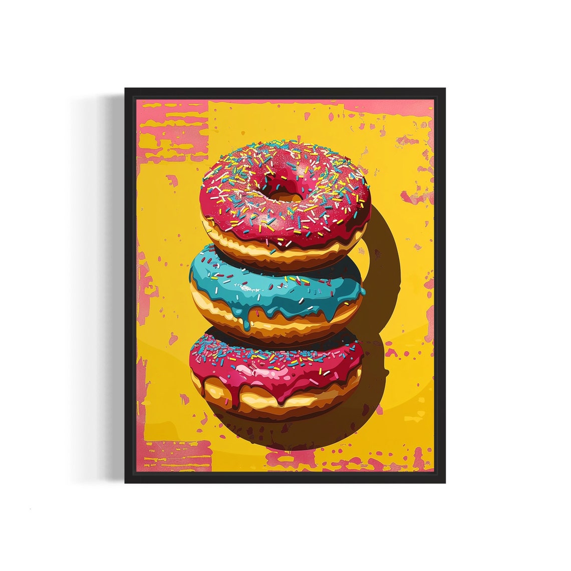 Donut Pop Art, Retro Vintage Collection