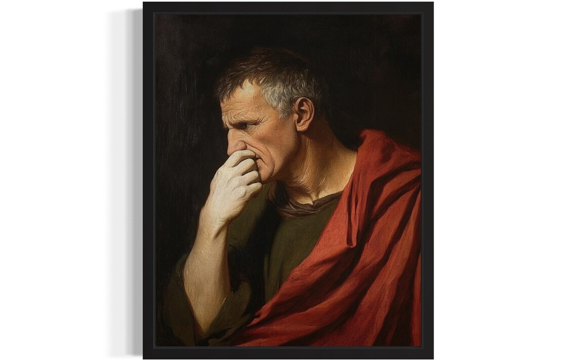 Julius Caesar Hold Nose Bathroom Wall Art