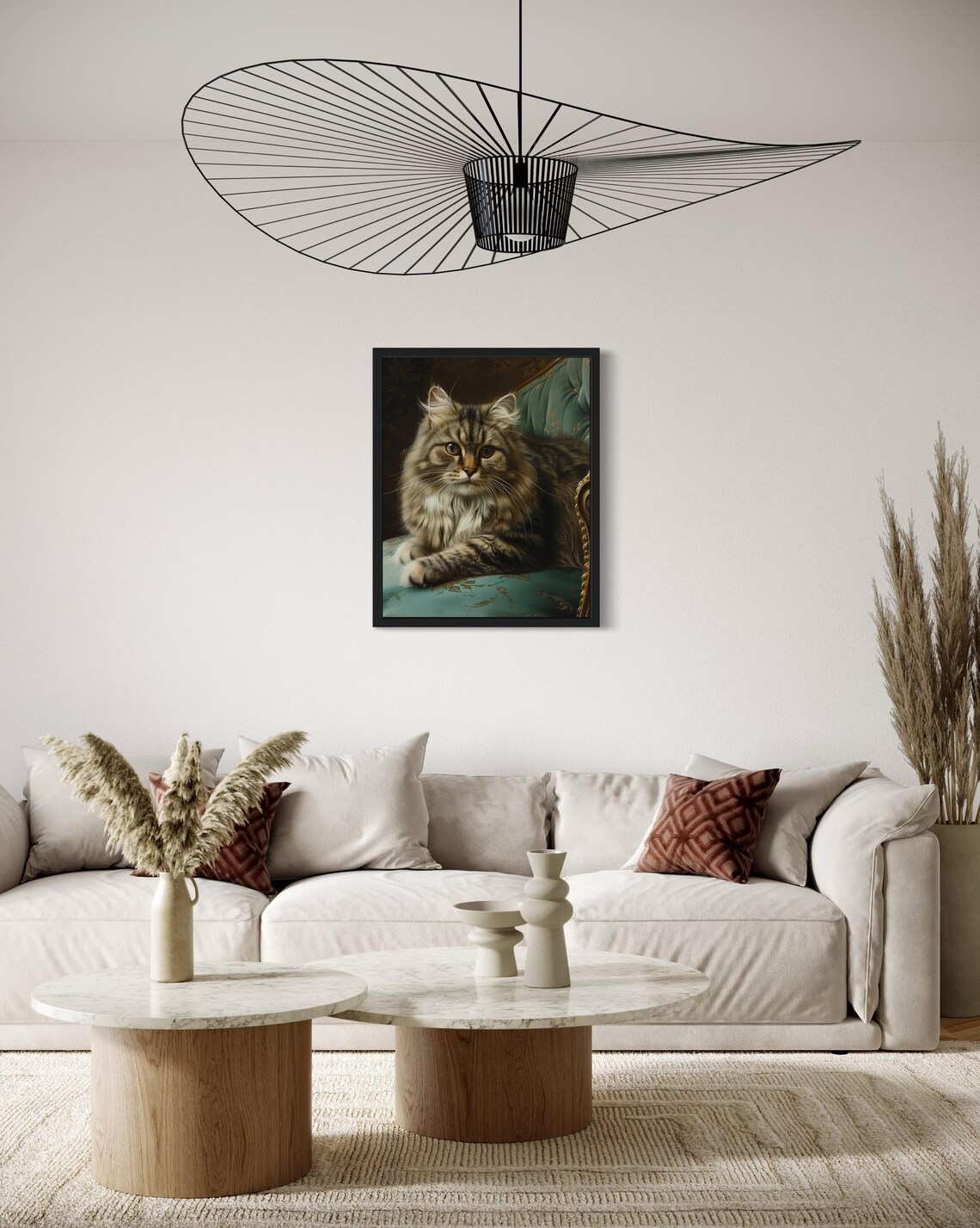 Siberian Cat Art Print, Original Paint Artwork - Image 2