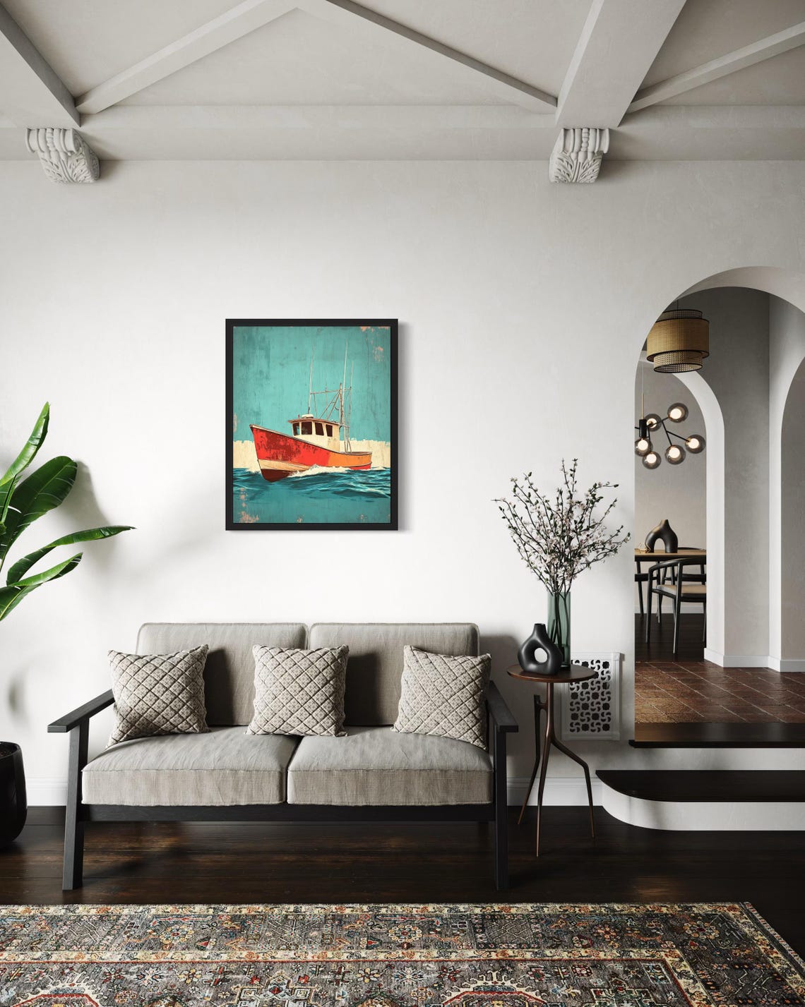 Fishing Boat Pop Art Poster - Image 4