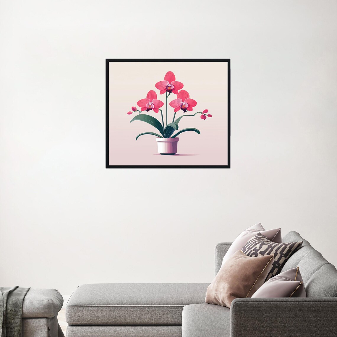 Orchid Plants Poster Print, Botanical Floral Decor - Image 2