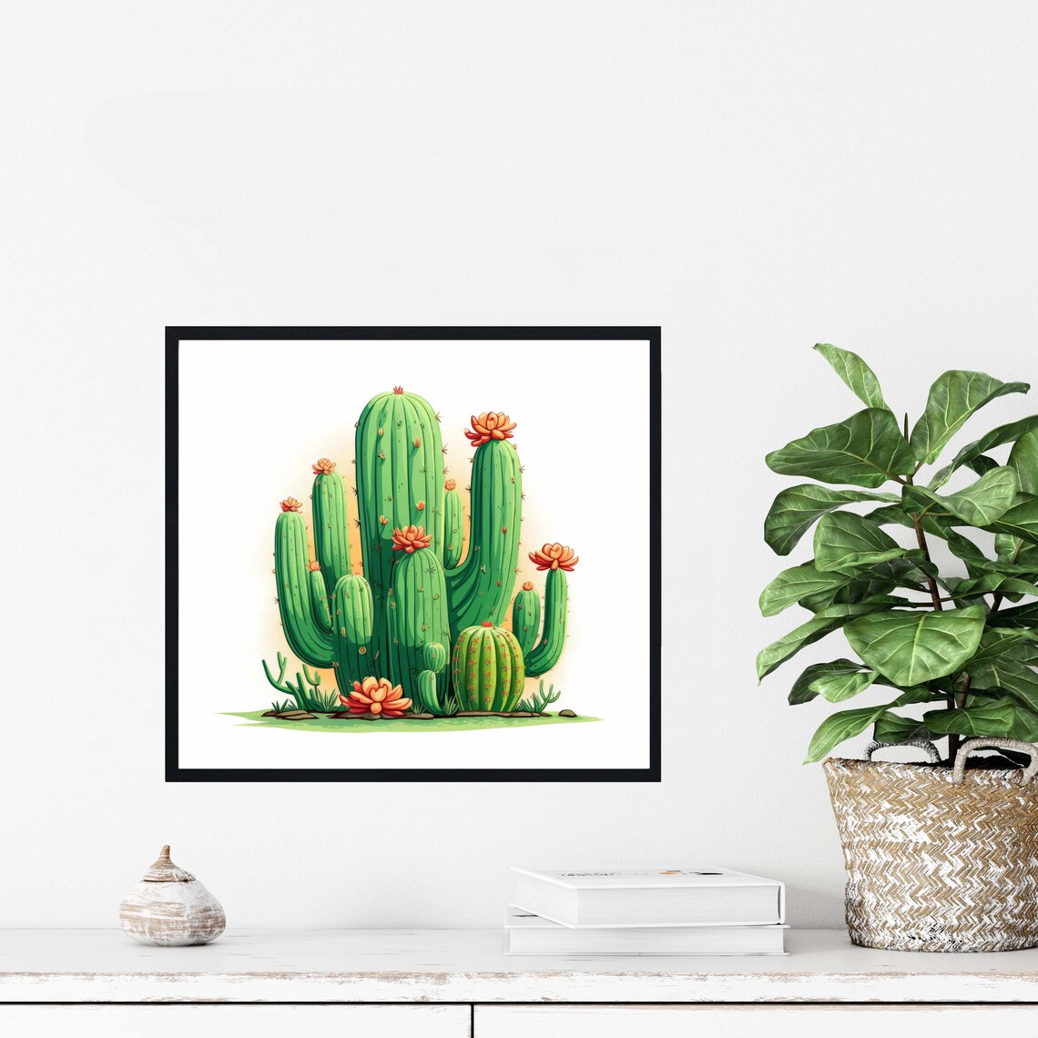 Cactus Plants Art Print, Botanical Decor - Image 4