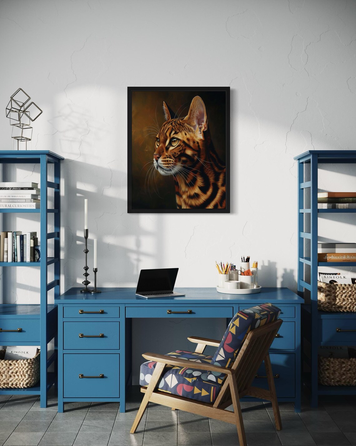 Bengal Cat Poster Print, Original Paint Artwork - Image 4