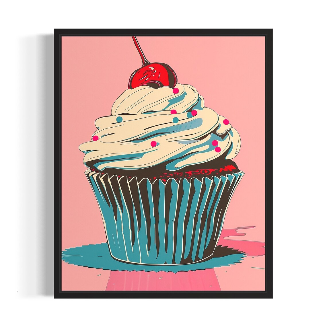Cupcake Pop Art, Retro Vintage Collection