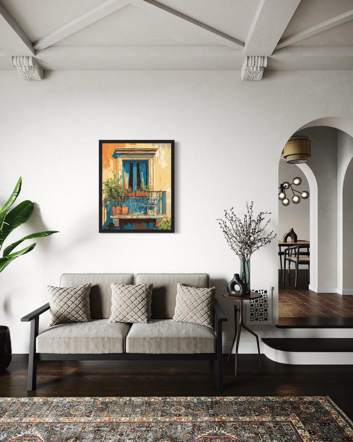 Balcony Pop Art Poster - Image 4