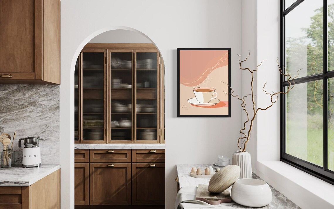 Coffee Food Art Print, Original Paint Artwork - Image 4