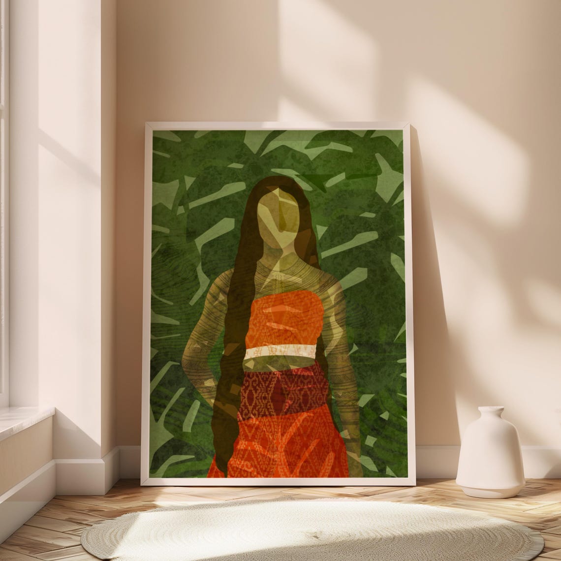Etnic Filipina Woman Filipino Home And Living Room Wall Art Decor Philippines Poster Tattoo Heritage Culture Pinay Pride