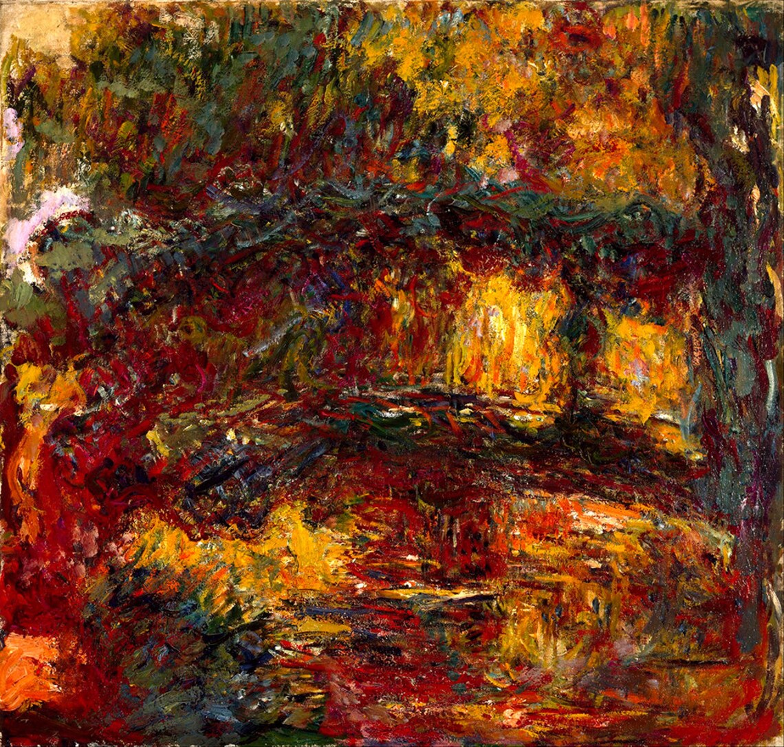 Claude Monet Japanese Footbridge Giverny Water Garden Impressionist Poster - Image 2
