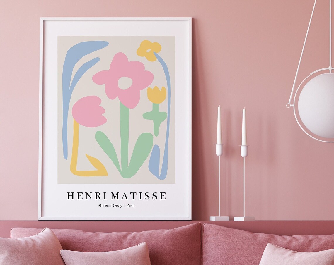 Henri Matisse Pastel Floral Abstract Musée d'Orsay Paris Poster - Image 4