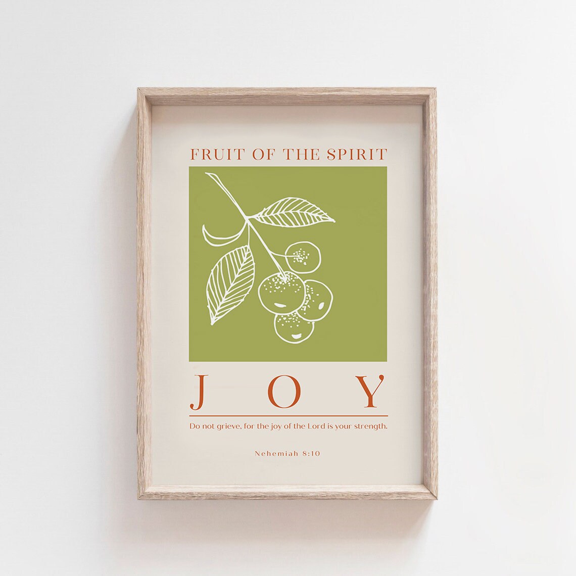 Fruit Of The Spirit Joy Bible Verse Poster - Image 3