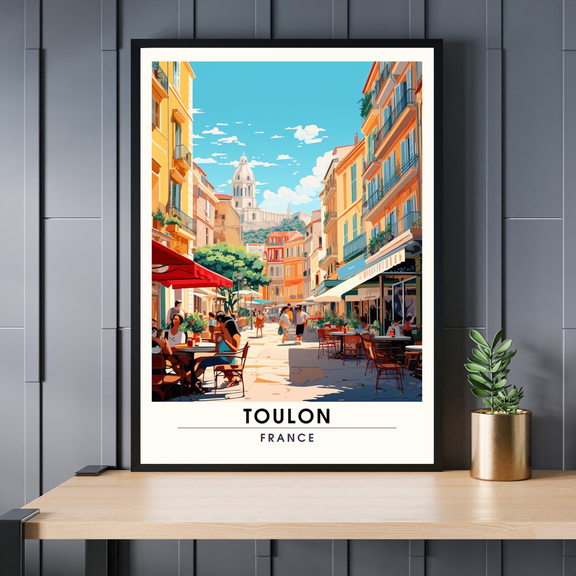 Toulon Travel Poster, French Riviera Art Print