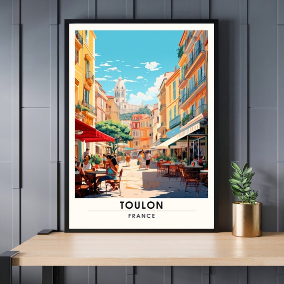 Toulon Travel Poster, French Riviera Art Print