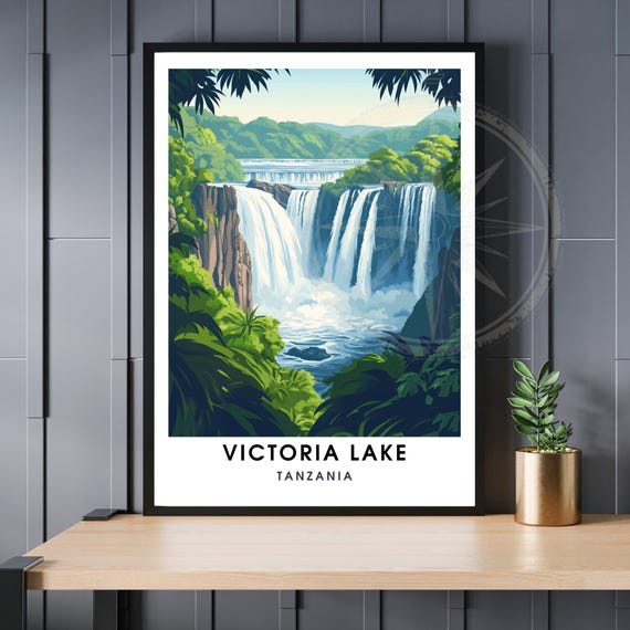 Lake Victoria Poster Tanzania Travel