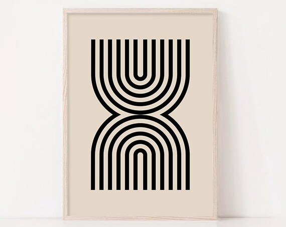 Geometric Wall Art Mid Century Print Abstract Poster Art Nursery Print Modern Abstract Print Boho Decor Affiche