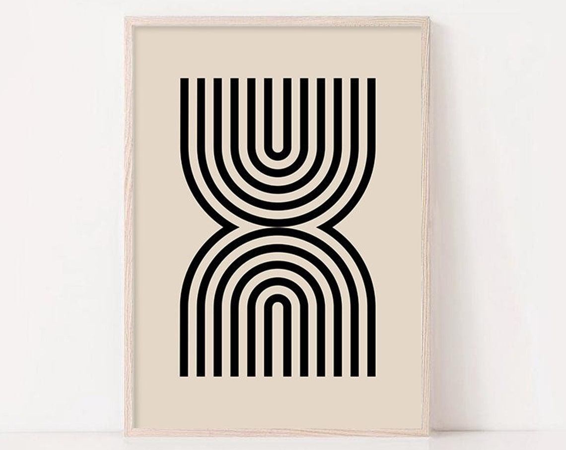 Geometric Wall Art Mid Century Print Abstract Poster Art Nursery Print Modern Abstract Print Boho Decor Affiche