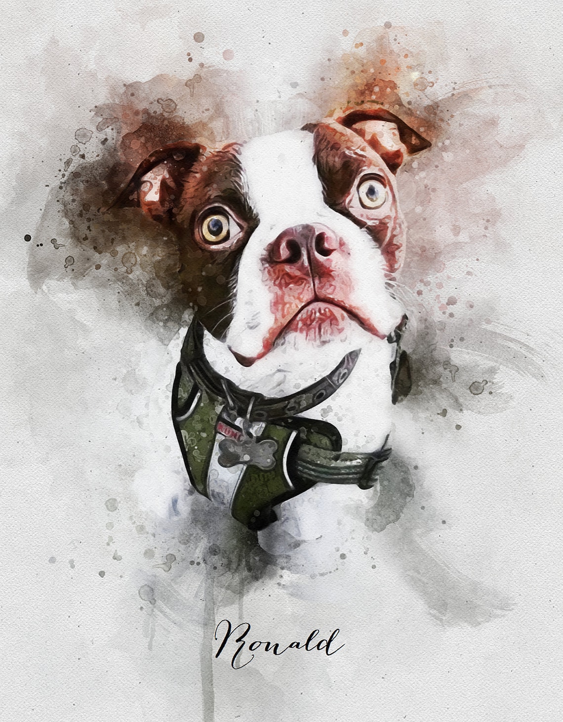 Personalized Watercolor Dog Portrait Art Print - Image 4