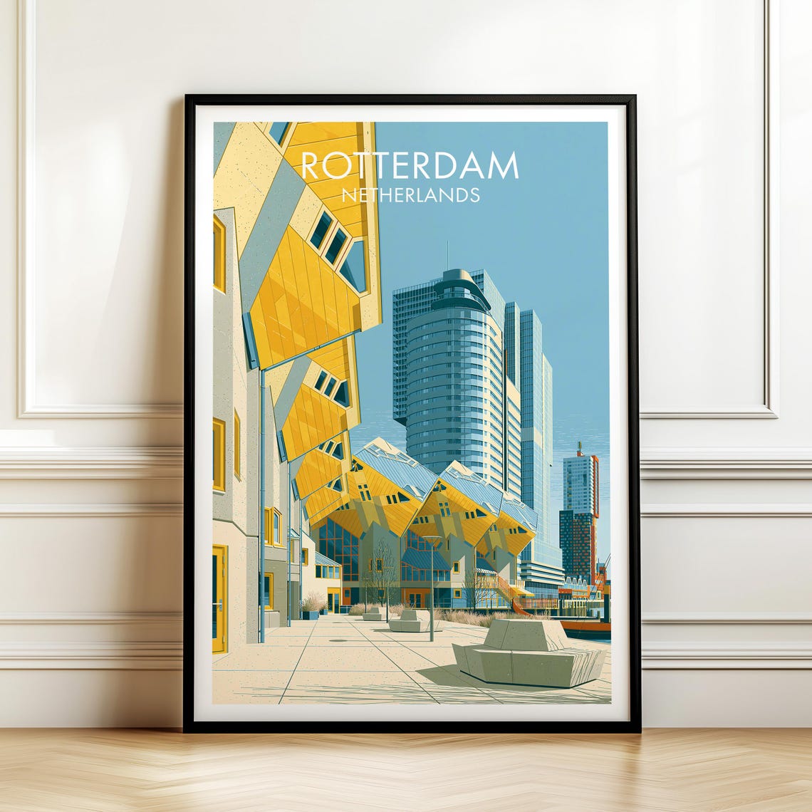 Rotterdam Netherlands Cube Houses Modern Architecture Poster