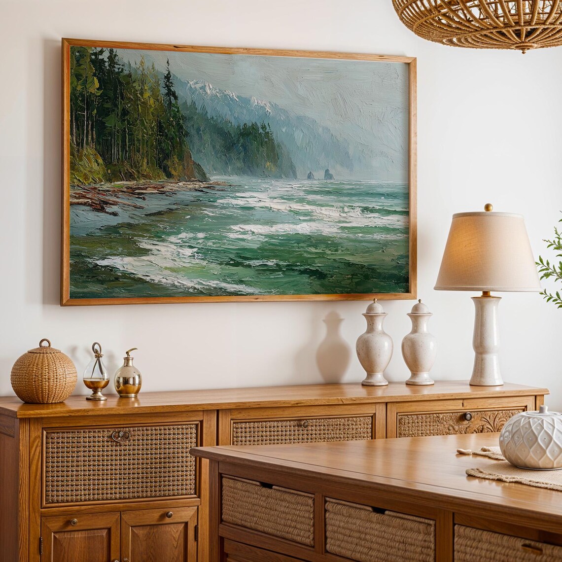Olympic National Park Oil Painting Art Print