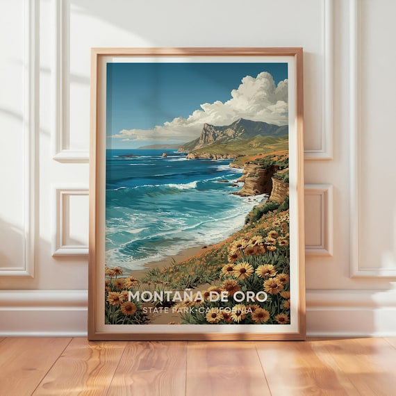 Montaa De Oro State Park, Vintage California Travel Poster