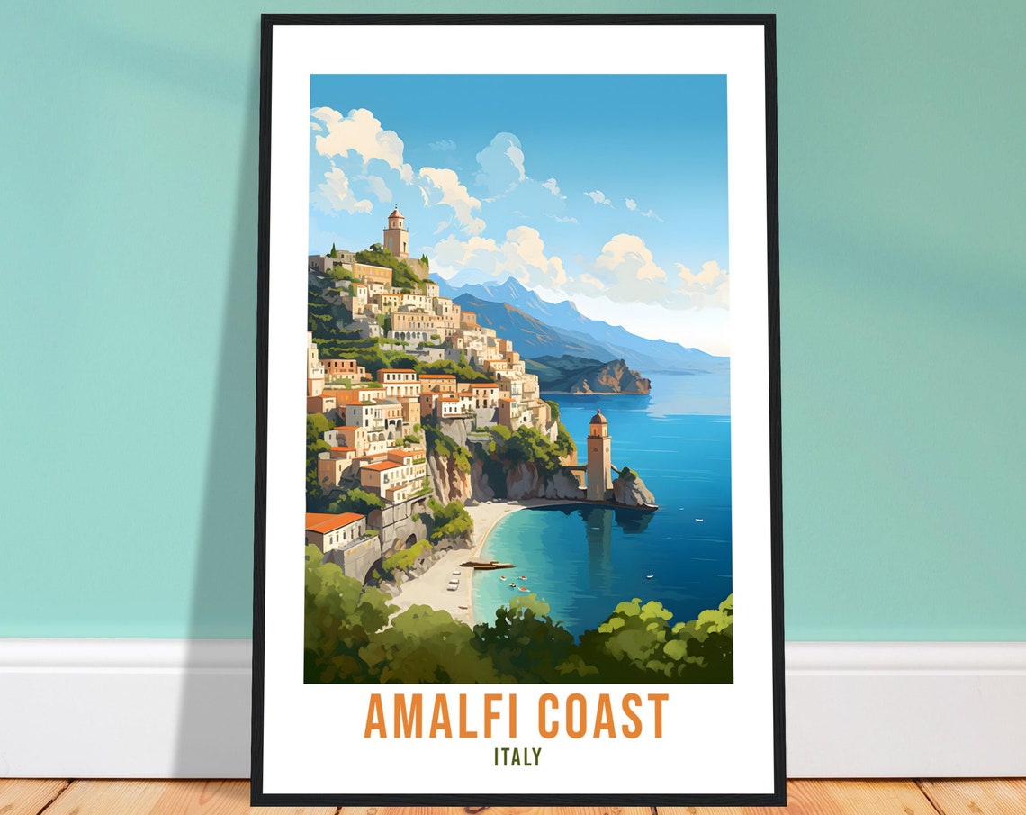 Amalfi Coast Travel Print Wall Art Amalfi Italy Wall Hanging Home Decor Amalfi Gift Art Lovers Wall Art Print Amalfi Italy Art Amalfi Art
