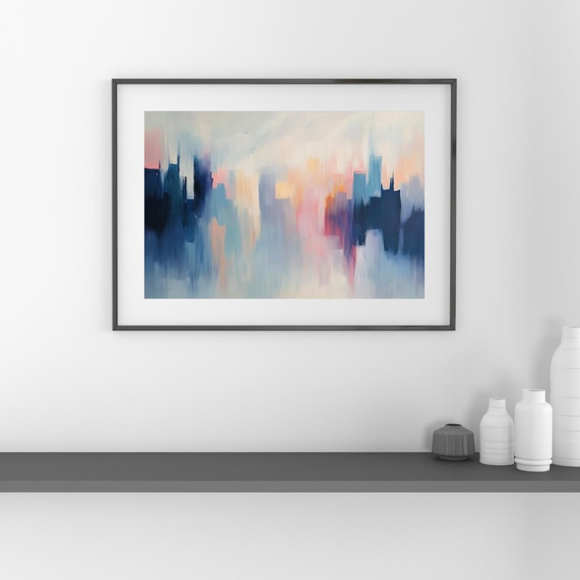 Soft Pastel Abstract Minimalist Modern Art Print - Image 4