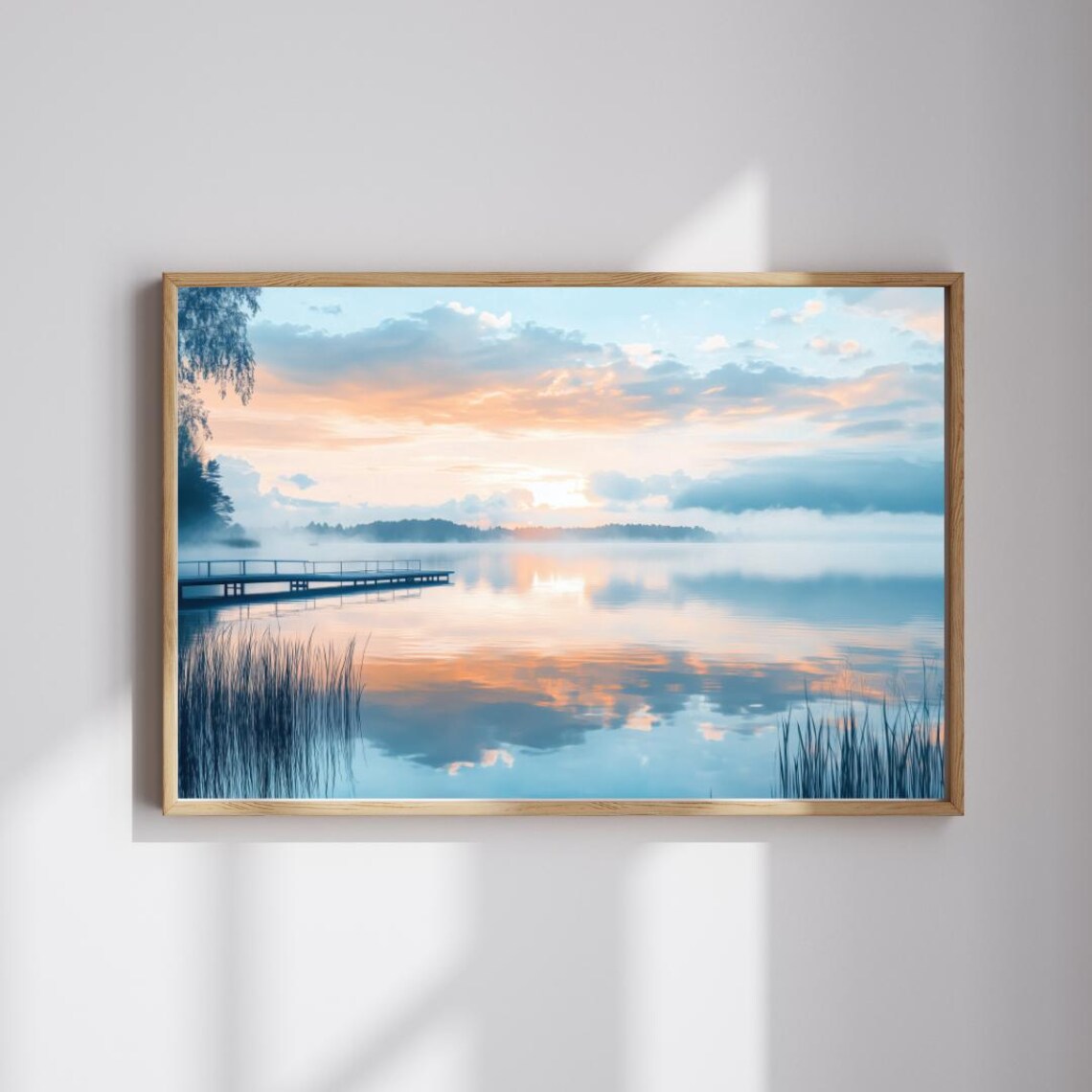 Still Waters Serene Lake Reflection Art Print