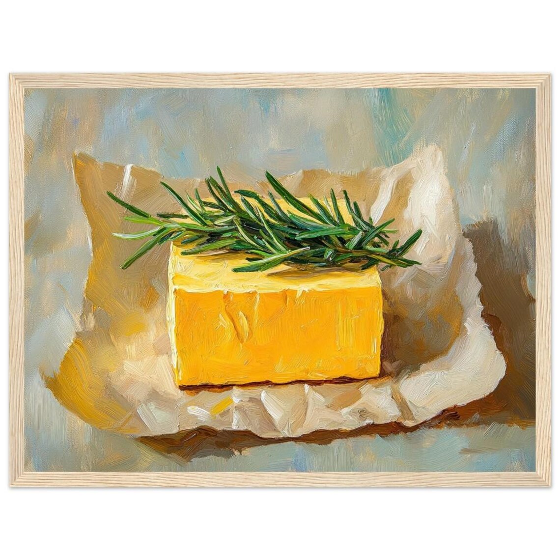 Irish Butter And Rosemary Oil Painting Print