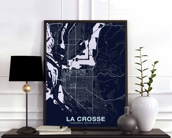 La Crosse Wisconsin USA Poster, Hometown City Print