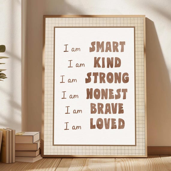Encouraging Wall Art Print Vintage Sports Nursery Decor Boys Room Playroom Poster Retro Motivational Quote