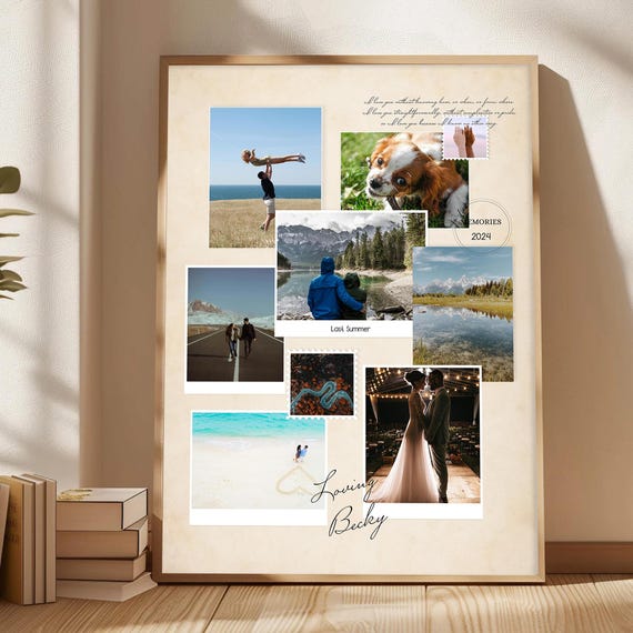 Custom Polaroid Frame Anniversary Template 1 Year Gift For Boyfriend And Girlfriend Best Friend Corjl